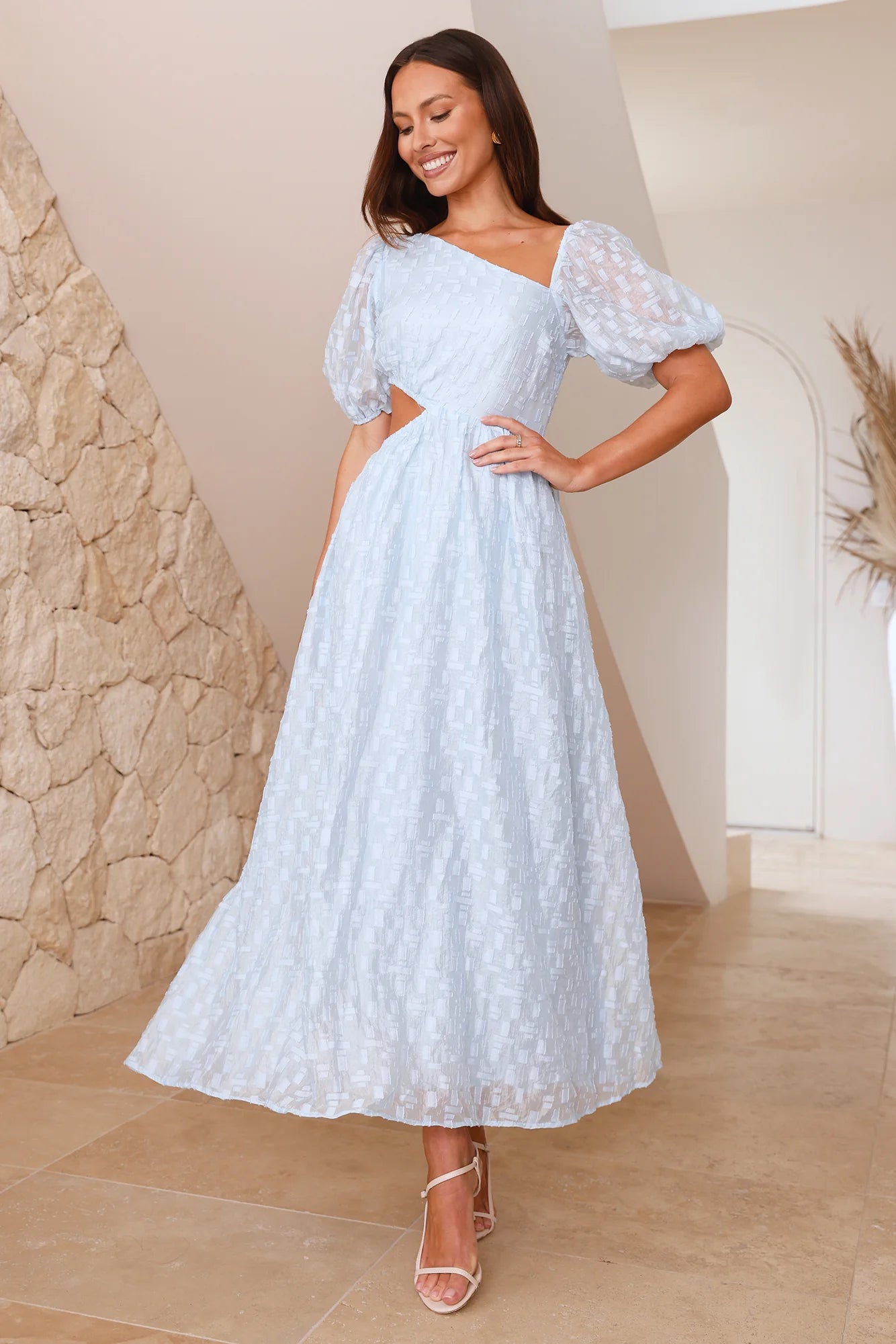 Luxe And Leisure Midi Dress Blue