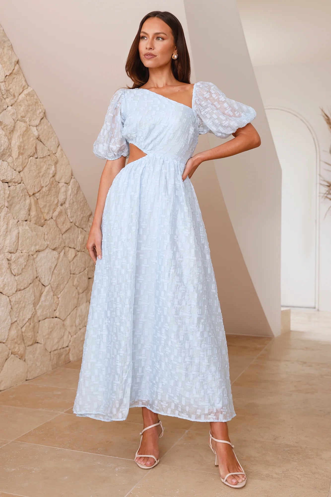 Luxe And Leisure Midi Dress Blue